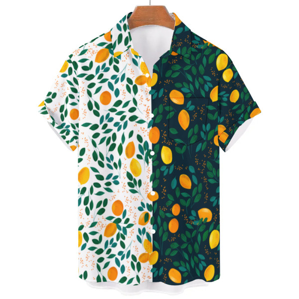 High Quality Custom Logo Pattern Plus Size 2023 Short Sleeve Men's Shirts