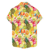 High Quality Custom Pattern Plus Size 2023 Short Sleeve Men's Shirts