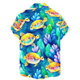 High Quality Custom Pattern Plus Size 2023 Short Sleeve Men's Shirts
