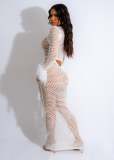 Summer Long Skirt Tassel Knit Casual Hollow Sequin Beach Dress
