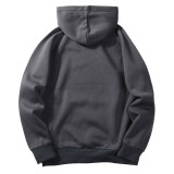 Autumn Loose Blank Fleece Sweatshirt Trendy Long Sleeve Hooded Sweatsuits