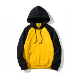 Autumn Loose Blank Fleece Sweatshirt Trendy Long Sleeve Hooded Sweatsuits