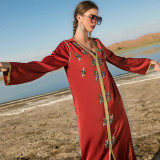 Hand-sewn Drill Party Robe Long Dresses