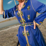 Hand-sewn Drill Party Robe Long Dresses