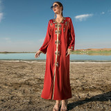 Hand-sewn Drill Party Robe Long Dresses