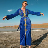 Hand-sewn Drill Party Robe Long Dresses