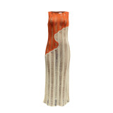 Sultry Knit Colorblock Dress