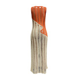 Sultry Knit Colorblock Dress