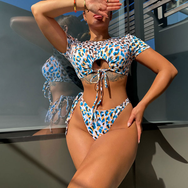 Wild and Free Leopard Print Monokini Bikini
