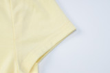 Beaded Detail Embroidered Cotton Cropped T-shirt