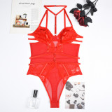 Lace Patchwork Sexy Halter Slimming bodysuit for Women