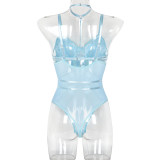 Lace Patchwork Sexy Halter Slimming bodysuit for Women