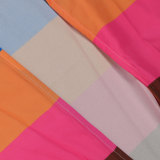 Oversized Positional Print Rainbow Long Flowy Cardigan Jacket