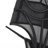 Seductive Sheer Mesh Cami and Panty Set