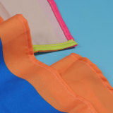 Oversized Positional Print Rainbow Long Flowy Cardigan Jacket