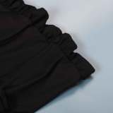 Sexy Sweet Daily Party Backless Solid Color Stringy Selvedge Spaghetti Strap Mini Dress