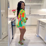 Fashion Printed Colorful Blazer