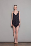 Fashionable Fringed Spaghetti Strap Dress
