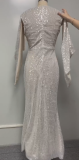 Stunning Silver Mermaid Sequin Dress