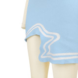 Solid Color Sexy Irregular Knitted Skirt