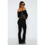 Stylish Comfortable Slim Low Waist Flared Pants