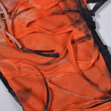 Street-style Personality Tie-dye Fringe Pants