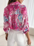 Women's Shirt Multicolored Collection Bottoni Casual Elegant