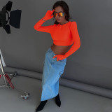 Crop Top Tees with Fingerless Gloves