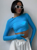 Crop Top Tees with Fingerless Gloves