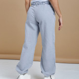 Casual Loose Denim Trousers Elastic Jeans