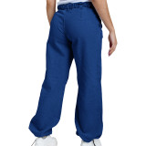 Casual Loose Denim Trousers Elastic Jeans