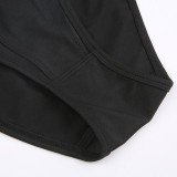 Letter Printed Set of underwear With a U-shaped Neckline