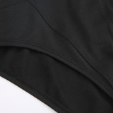 Letter Printed Set of underwear With a U-shaped Neckline