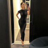 Solid Color Elegance Seductive and Slimming Knit Maxi Dress