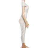 Solid Color Elegance Seductive and Slimming Knit Maxi Dress