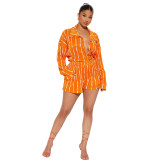 Sultry and Chic Pleated Floral Two-Piece Set
