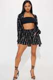 Sultry and Chic Pleated Floral Two-Piece Set