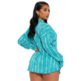Sultry and Chic Pleated Floral Two-Piece Set