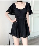 Women's Conservative Design One-Piece Swimsuit skirt