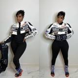 Women's Autumn and Winter Cardigan Printed Outer Jacket