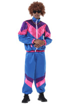 Couples Hippie Costumes Male Women Carnival Halloween Vintage Party 70s 80s Rock Disco Clothing Suit Cosplay Outfits