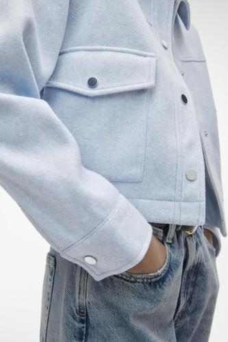 Collar Turn-Down Long Sleeve Soft Jacket Coat