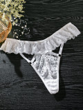 Lace Halter Neck Straps Lace Bra Panty Set
