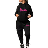 Casual Long Sleeve Sweats Outfit Hoodie Jogger Set Tracksuits Womens Pants Set