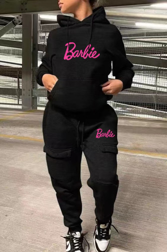 Casual Long Sleeve Sweats Outfit Hoodie Jogger Set Tracksuits Womens Pants Set