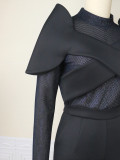 Women African 2 Piece Set Outfit Black Sexy Patchwork Lace Tube Tops Pants Sets Dashik African Clothes Ladies Elegant Party Suit