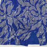 Sexy One-Shoulder Bodycon Side Slit Sparkling Mini Dress