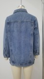 Women's Relaxed Denim Jacket Top