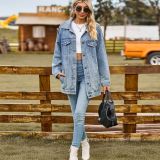 Women's Relaxed Denim Jacket Top
