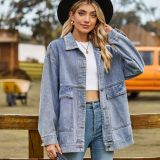 Classic Loose-Fit Denim Casual Jacket
